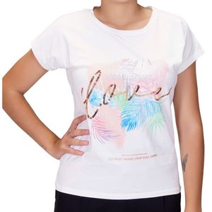 Remera Mc Marfil Con Estampa Tiare