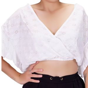 Blusa mc marfil escote v tiare