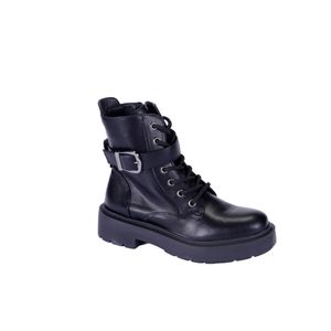 Bota Negra Con Cordon Tiare