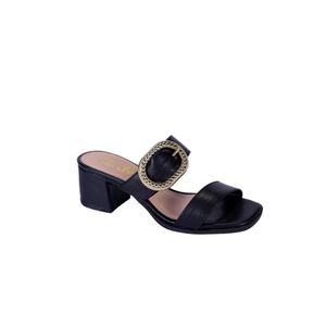 Sueco  Negro Con Hebilla Tiare