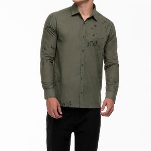 Camisa m/l verde m. estamp. CONNECTION