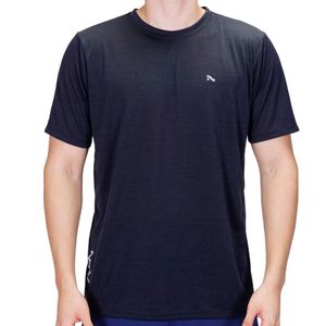 Remera  Negro Jaspeado Run Davor Plus