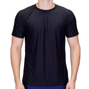 Remera negro desire to train grafiato uv dry DavoR