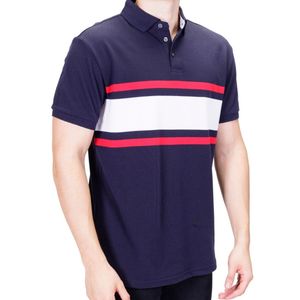 Remera Azul M. Polo Bloque New Green Plus