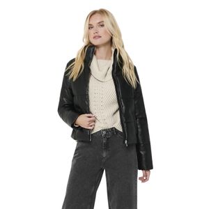 Campera Negra Jacqueline De Yong