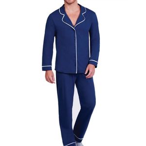 Pijama Azul C/Botones Largo Lupo
