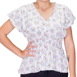 Blusa Mc Estampado Con Cintura Ajustada Tiare