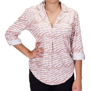 Blusa Ml Estampado Tiare Plus