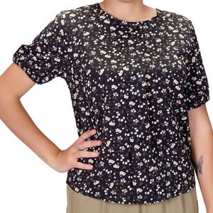 Blusa mc estampado Tiare Plus