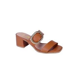 Sueco Marron Con Hebilla Tiare