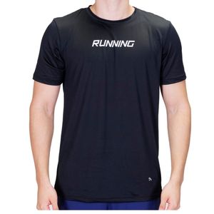 Remera negro running city new uv dry Davor