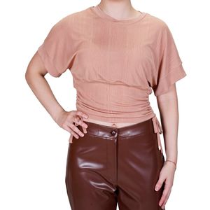 Blusa ml beige manga japonesa L'EXCLUSIF