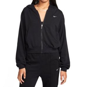 Campera negro c capucha nike