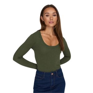 Sweater m/l verde musgo jacqueline de yong plus