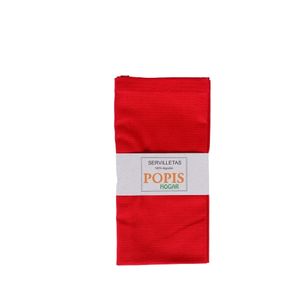 Servilleta roja  45x45 cm Popis