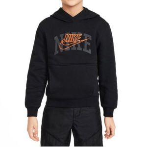 Canguro gs.negro fleece c capucha y bolsillo nike