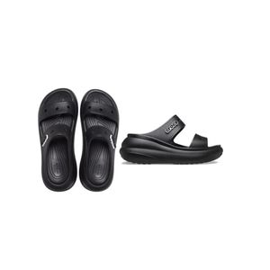 Sandalia Negro Classic Crush Sandals Plataf Crocs