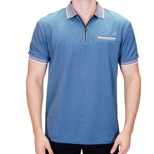 Remera azul v. polo new green