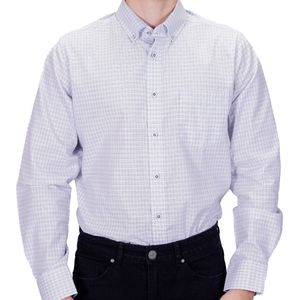 Camisa M/L Blanco Cuadro Ch. New Green