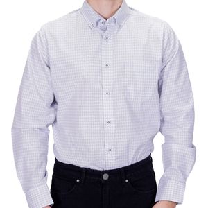 Camisa m/l blanco cuadro ch. NEW GREEN