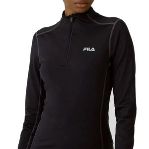 Remera Ml Negro. C/ Cierre Performa Skin Fila