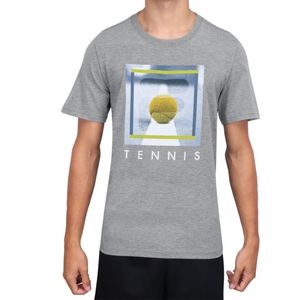 Remera Gris. Melange Tenins Graphic Fila