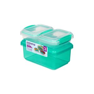 Tupper Lunch Pack 1lt + 2x200ml Sistema
