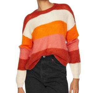 Sweater Moda Rayas Rojas Jacqueline De Yong