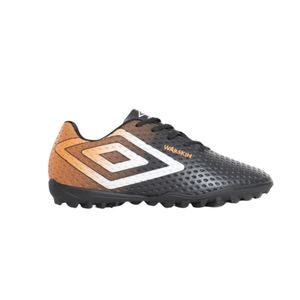 Botin todoterreno negro / naranja warskin. umbro