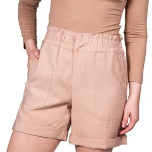 Short Beige Cintura Con Goma Tiare