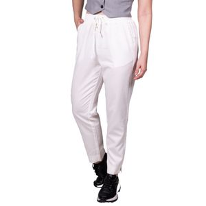 Pantalon blanco con goma en la cintura tiare