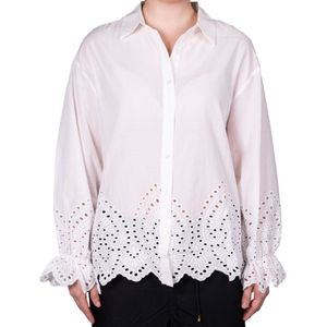 Camisa marfil con broderi tiare