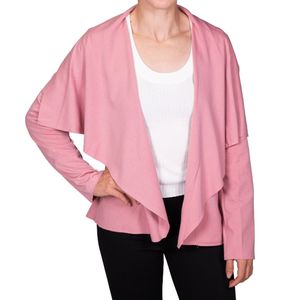 Cardigan rosa de suede tiare