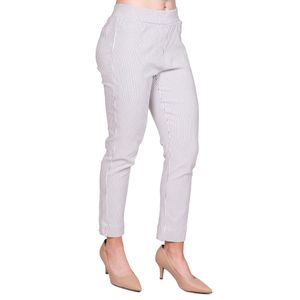 Pantalon negro rayas blanca talle plus