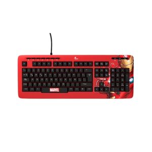 Teclado usb xtk-m401im iron man esp/rojo/mul xtech