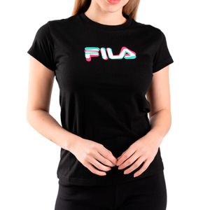 Remera negro alyesha logo basic FILA