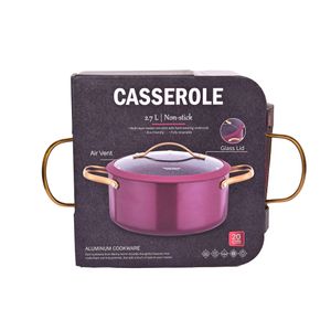 Cacerola c/tapa antiadherente induccion 20cm 2.7l