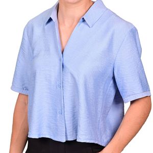 Camisa celeste corta JULIETTE