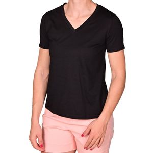 Remera Manga Corta Negro Femenino Plus Tiare