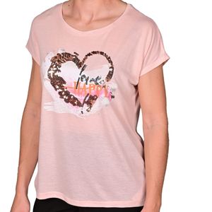 Remera manga corta rosa femenino tiare