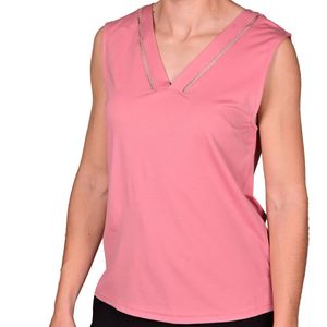 Blusa sin manga coral femenino tiare