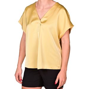 Blusa Manga Corta Amarilla Femenino Tiare