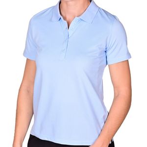 Polo Manga Corta Celeste Femenino Plus Tiare