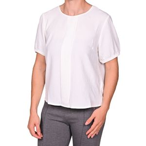 Blusa manga corta blanca dama plus tiare