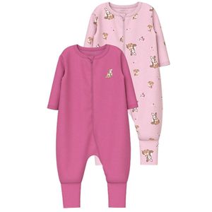 Pijama Manga Corta Nameit Rosa Bebés