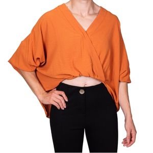 Blusa mostaza para usar con calza tiare