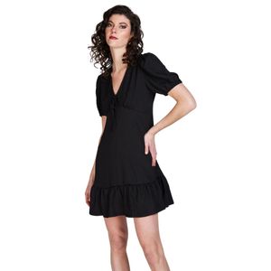 Vestido m/c negro dama eclipse