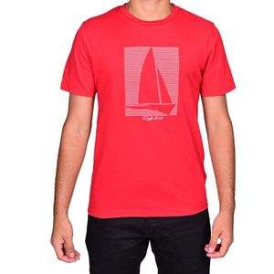 Remera m/c slim rojo niño regatta