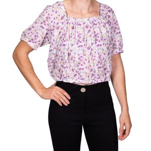 Blusa lila estampada tiare