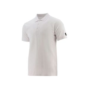 Remera blanca polo cat caterpilar